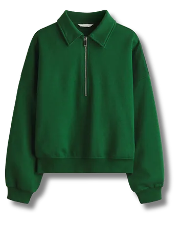 Crewneck Rib Collar Detail